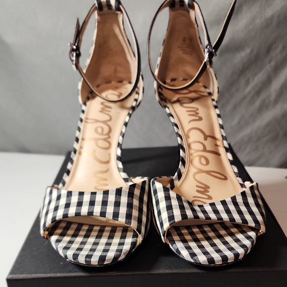 Sam Edelman Shoes - Sam Edelman Gingham Heeled Sandals